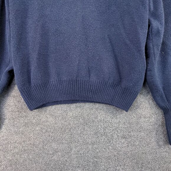 Vintage Military Equipment Company Knit Sweater Mens 40R Blue Pullover V-Neck - Picture 4 of 12
